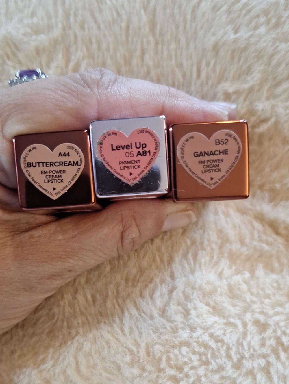 TOO FACED LIPSTICKS. SET OF 3